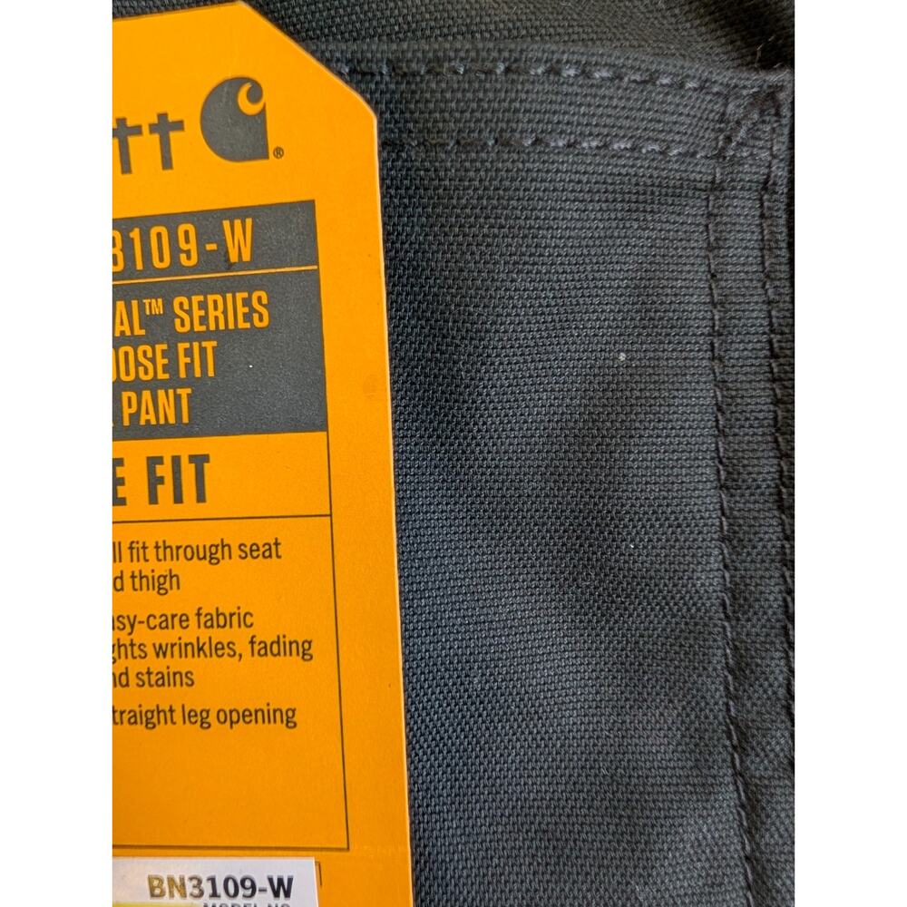 Carhartt Work Pants Womens Size 12 Black Rugged Flex Loose Fit Professional NWT - Picture 6 of 6
